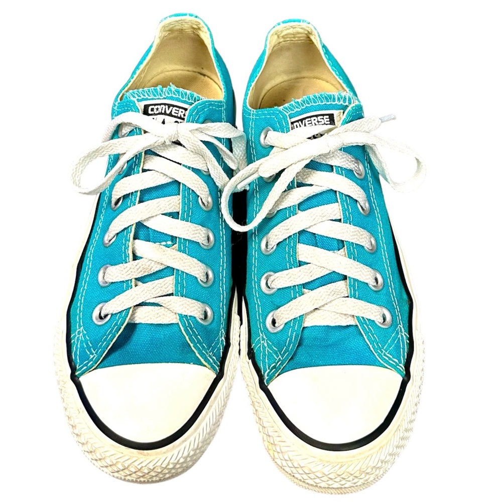 CONVERSE Chuck Taylor All Star Sneakers Teal Low Top Unisex Mens 5 Womens 7